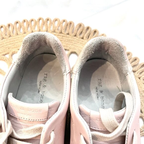 Rag & Bone RB1 Light Pink Low Leather Sneakers Unisex Size EU 37 - Picture 8 of 12